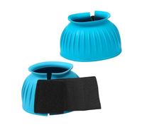 perfk 2x Horse Bell Boots Protection Covers Quick Wrap Hoof Care for Running Riding Trails, S 7.6X7.6X8.8CM