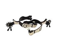 perfk 2x Horse,Stainless Steel Easy to Install,Western Cowboy with Rotatable for Women Men Training Trail Riding