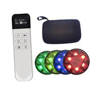 perfk 4-piece Reaction Training Set with Lights for Speed And Agility Training, Portable, Versatile for Outdoor Use, with Remote Control