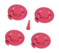 perfk 4Pcs Butanes Gas Cap Accessories Attachment Easy Installation Direct Replace Sturdy Lightweight Nylon Portable, Red