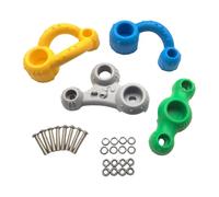 perfk 4x Climbing Grip Kits Rock Climbing Holds with Mounting Accessories Home Jungle Colourful Climber Attachments Rock Wall Holds, B