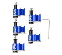 perfk 4x Motorcycle Cable Guide Hydraulic Brake Line Holder Hose Wire Clip Clamp