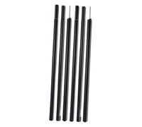 perfk 59x0.6 Inch Tent Tarpaulin Poles, Universal, Easy to Install Accessories, Rust-resistant, for Awnings on The with Snap Fastener, 2 Set