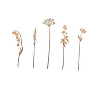 perfk 5x Decorative Garden Stakes Decorative Garden Decor for Pathway Patio Backyard, Style A
