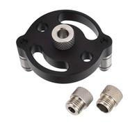 perfk 6/8/10 Mm Self-Centering Dowel Jig Set, Vertical Hole Punch, Punching Tool, Center, with Drill Bushings, Black
