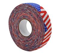 perfk 82ft Ice Hockey Cloth Tape Waterproof Breathable Skipping Rope Comfort Grip Hockey Sock Tape for Pong Racket Pole Training, Flag Red