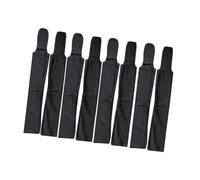perfk 8Pcs Horse Mane Bags Wraps Easy to Use Protection Covers Sun for Stable Horse Care, Black