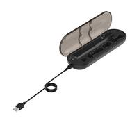 perfk ABS Portable Electric Toothbrush Charger Case Box for for HX9382 HX9372 HX9362 HX9360 HX9333 HX9332 HX9331 HX9210, Black 1m Cable