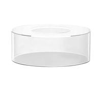 perfk Acrylic Cylinder Display Riser Round Tabletop Decoration Base Transparent Fillable Cake Tool Decor Clear Cake Stand Cake Tier for Wedding , 20CM