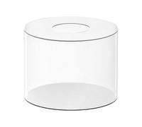 perfk Acrylic Cylinder Display Riser Round Tabletop Decoration Base Transparent Fillable Cake Tool Decor Clear Cake Stand Cake Tier for Wedding , 15CM