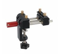 perfk Aluminum Alloy Bench Vise Mini Vise Table Vise Clamp Tool with Precision Screw Action and Strong Grip Suitable for Home workshops Small Studios Desktop workstations Carpentry tasks, Black
