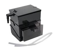 perfk Aquarium Box Silent Overflow Compact External Easy to Install Hanging Drawer Drip Tray for Small Tanks Accessory, 1 Set