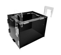 perfk Aquarium Breeder Box Hatchery Transparent Sturdy Separation Acrylic Isolation Box Hanging for Shrimp Clownfish Baby Fish, 10x10x10cm