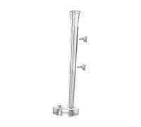 perfk Aquarium Feeder Tube with Round Feeding Tray, Multipurpose Transparent Feeding Tube for Turtle, 35cm