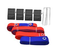 perfk Beach Volleyball Line with Metal Anchors And Sandbags, Weather Resistance, Better Visibility, Volleyball Court Lines for The Garden