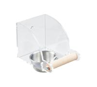 perfk Bird Feeder Parrot Foraging Feeder Waterproof Leakproof Food Container Food Dish for Cockatiel Canary Lovebirds Budgerigar, 10.5x7.7x7.8cm
