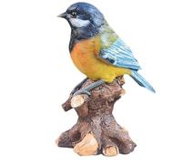 perfk Bird Figurine Decoration Plant Flower Pots Ornament,Garden Sculpture,Bird Statue for Patio Shelf Yard Indoor Outdoor Lawn, on the branch