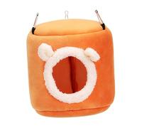 perfk Bird Nest for Cage Birdhouse Bird Bed Hanging Hammock Shed for Budgerigar Cockatiels, orange