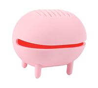 perfk Breathable Makeup Sponge Holder, for Women Girls Puff Drying Makeup Blender Case Hollow Design Silicone Egg Sponge Holder, Pink, 7.5cmx6.3cm