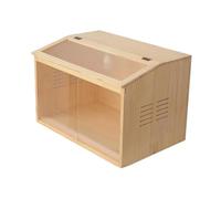 perfk Brooder Box for Chicks Hamster House Wooden Assemble Quail Birds Incubators Rutin Chicken Feeding Box for Hedgehog Gerbils