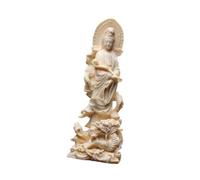 perfk Buddhist Guanyin Statue Goddess of Mercy Kuanyin Statue Housewarming Gift Home Decor Fengshui Decoration Quan Yin Figurine