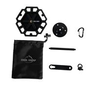 perfk Camping Lantern Stand, Shelf for Water Cups, Practical Portable Accessory, Base for Lantern Stands And Barbecue in The Garden