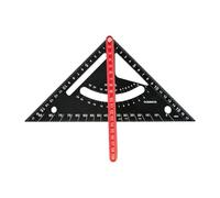 perfk Carpenter Square 7 inch Combination Square Multipurpose Double Scale Ruler Angle Ruler for Building Machinist Household