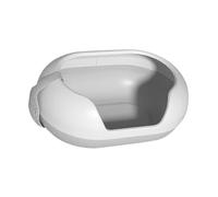 perfk Cat Litter Box with Open Lid, Easy to Clean, Large, Cat Litter Sandbox