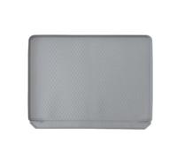 perfk Cat Litter Mat Silicone Scatter Control Reusable Cat Supplies & Accessories Washable Litter Trapper, light gray