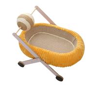 perfk Cat Scratcher Ball Oval Cats Scratch Pad Bowl Cat Scratching Board for Indoor Cats