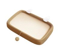 perfk Cat Scratcher for Indoor Cats Oval Cat Scratching Bed Scratching Pad for Indoor Cats, medium