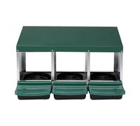 perfk Chicken Nesting Box, Laying Box with 3 Compartments for Egg Laying, for Wall Mounting Or for Use on The Floor, Poultry Nesting Boxes for Farms And