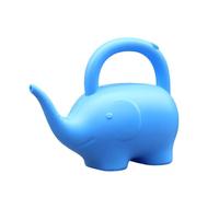 perfk Children Animal Shaped Watering Can for Plants Garden Water Can 1.5L Kids Gift Portable Gardening Tool for Greenhouse Patio, Blue Elephant