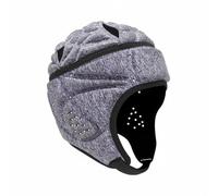 perfk Children Headgear Padded Helmet Adjustable Lace Closure Impact Absorption Ventilated Comfort Suitable for Rugby Soccer Football Active Play, Heather Purple