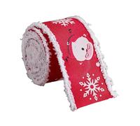 perfk Christmas Velvet Ribbon Xmas Ribbon DIY Accessory Christmas Holiday Decoration for Greeting Cards Present Wrapping Big Bow, Style B