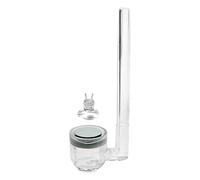 perfk CO2 Atomizer Diffuser Aquarium Bubbler with Suction Cup Aquarium Air Refiner for Circulation System Small Bucket Fish Tank, 15x70mm