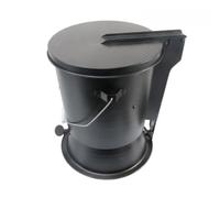 perfk Coals Bucket Ash Container Fire Bucket Extinguishing Pot With Pedal Operated Lid Fire Resistant Gasket For Airtight Closure Spark Control suitable for