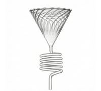 perfk Coffee Funnel Pour Over Dripper Cone Strainer Glass Body With Spiral Guide For Stream And Balanced Extraction suitable, Modern Minimalist Style With Spiral Cooling Design And Textured Funnel