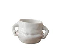perfk Creative Coffee Mug cup Housewarming Gift Novelty white Big Belly Funny for school Office Party Restaurant