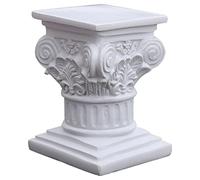 perfk Creative Roman Pillar Gr olumn Statue Resin Pedestal Stand Figurine Sculpture Table Outdoor Home Kitchen Decor Lightweight, S Square