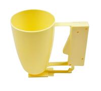perfk Cupcake Batter Dispenser, Kitchen Helper, Quick Release, Pancake Batter Mixer, Baking Accessories for Pastries, Waffles, Yellow