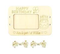 perfk Decorative Wooden Clip Funny Desktop, Argent for Wedding, Gift from The Celebration Centerpiece, Cake