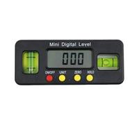 perfk Digital Spirit Level, Inclinometer, Measuring Base, Portable Angle, Protractor for DIY in The Home, 10cmx4.1cm