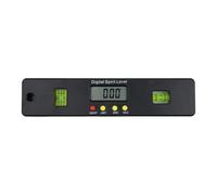 perfk Digital Spirit Level, Inclinometer, Measuring Base, Portable Angle, Protractor for DIY in The Home, 20cmx4.5cm