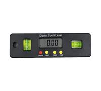perfk Digital Spirit Level, Inclinometer, Measuring Base, Portable Angle, Protractor for DIY in The Home, 15cmx4.5cm