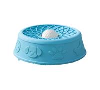 perfk Dog Lick Bowl And Slow-feeder Food Dispenser, Versatile, Practical And Non-slip, Ideal for Dogs, Blue