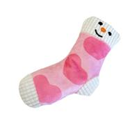 perfk Dog Puppy Plush Toy Stuffed Socks Lightweight Soft Birthday Gift Squeaky Plush Toy, Pink
