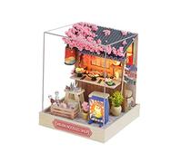 perfk Dollhouse Miniature DIY Kits Mini Handmade House Model Decorations DIY Crafts Home Decor 3D Puzzles for friends Adults Birthday Gift, Noodles house