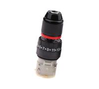 perfk Drill Chuck Converter Power Tool Metal Drill Bit Adapter for Engraving Home Improvement Drillings, Height 12.3 cm