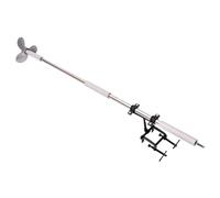 perfk Drill Powered Boat Propeller with Stand Inflatable Pontoon Replacement Spare Parts Trolling Motor Outboard Motor Bracket, 1m